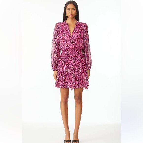 NWT ALC Sari Silk Mini Dress Pink Floral Size 2 Revolve - Picture 16 of 16